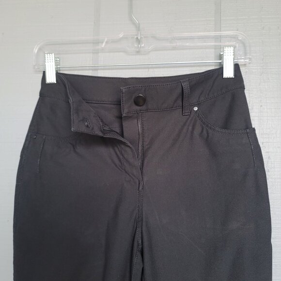 Lululemon City Sleek 5 Pocket Black Straight-Leg Pants Trousers. Size 2 - Picture 5 of 5